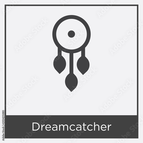 Dreamcatcher icon isolated on white background