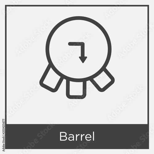 Barrel icon isolated on white background