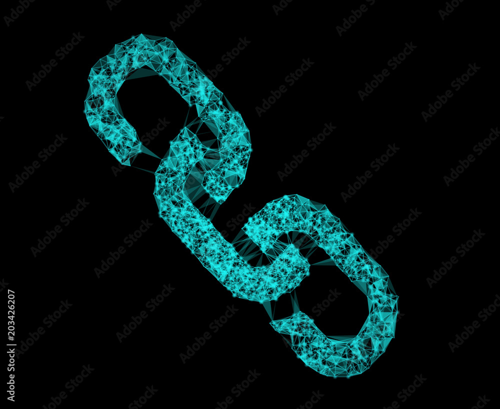 Chain line connect creative background. Concept of blockchain, block chain, future trend, network, internet, cyberspace, IoT Chain line connect creative background. Concept of blockchain, block chain, future trend, network, internet, cyberspace, IoT