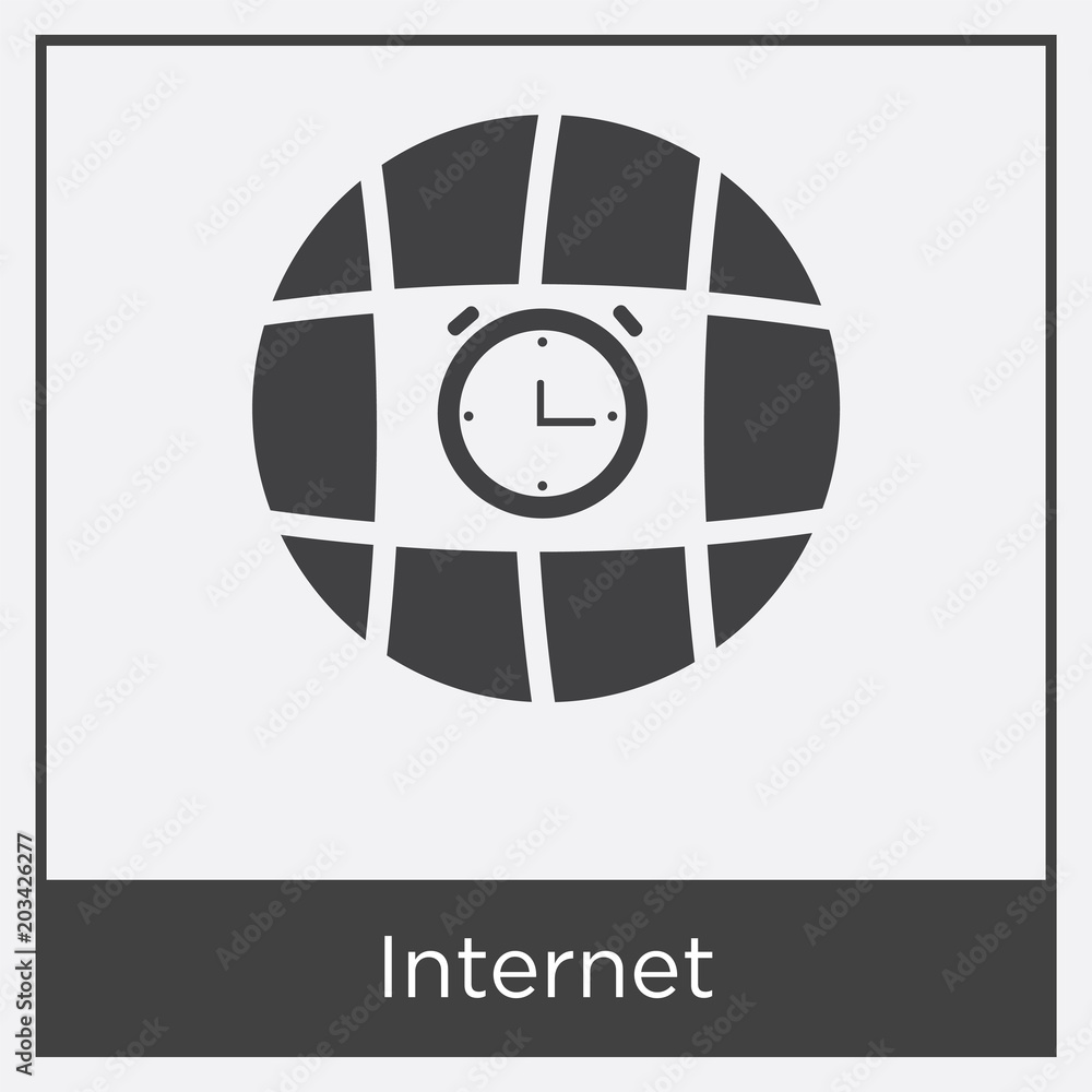 Fototapeta premium Internet icon isolated on white background