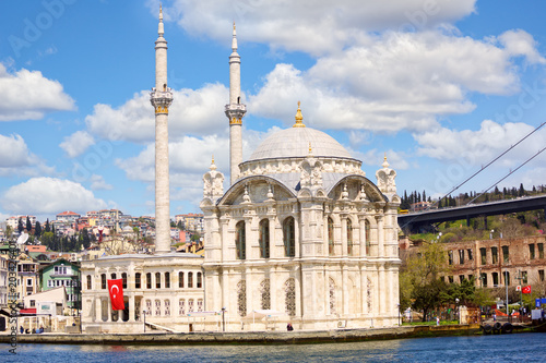 Ortakoy Mosque on the Bosphorus, Istanbul, Turkey