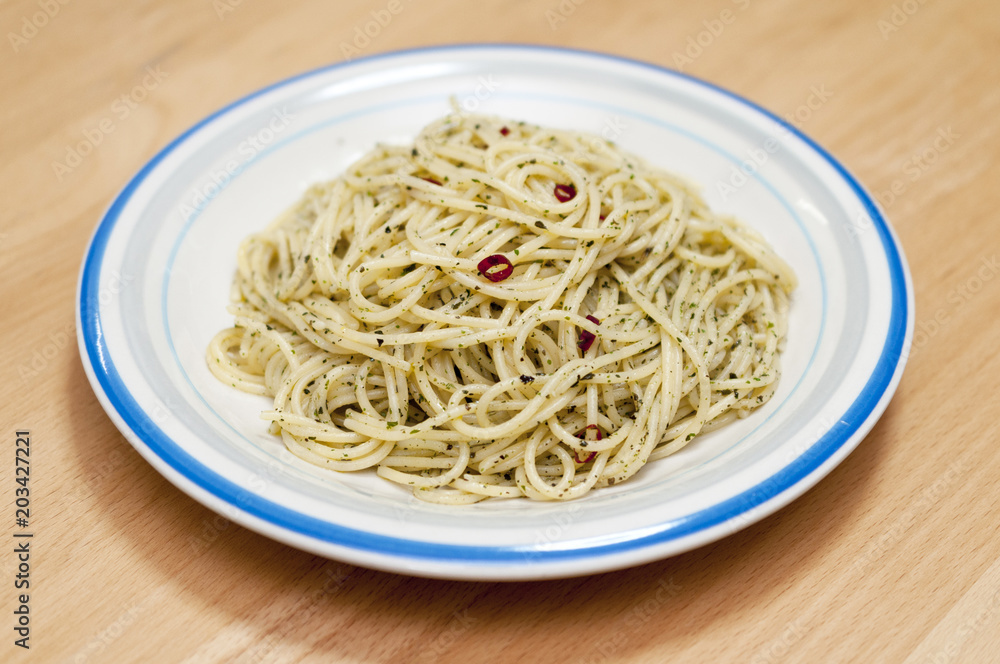 パスタのバジル炒め パスタのバジル炒め