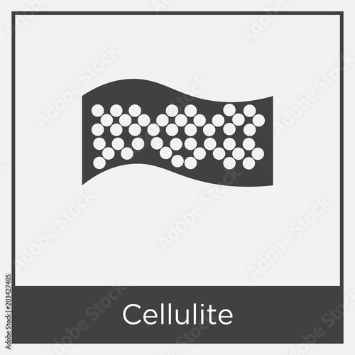 Cellulite icon isolated on white background