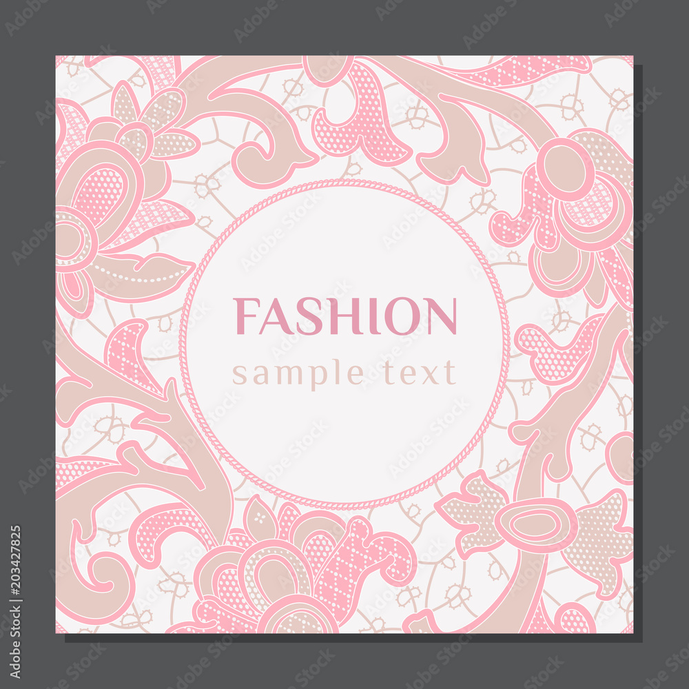 fashion template invitation card