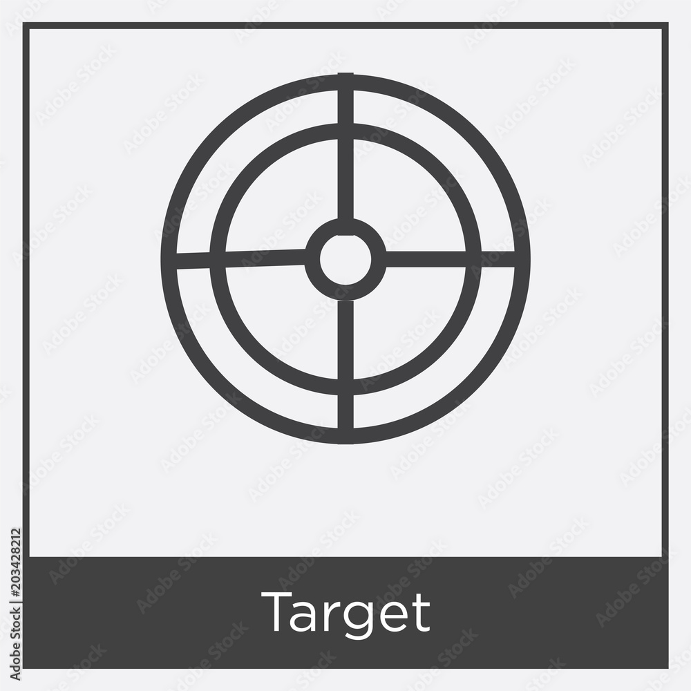 Target icon isolated on white background Target icon isolated on white background
