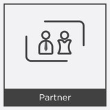 Partner icon isolated on white background