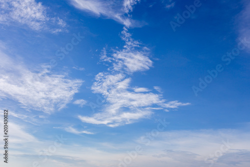 Fototapeta Naklejka Na Ścianę i Meble -  Blue sky background with clouds, background sky