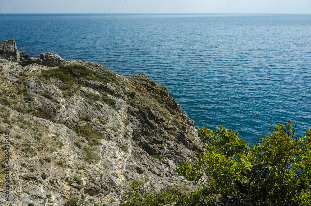 Sea horizon, view from the cliff Sea horizon, view from the cliff