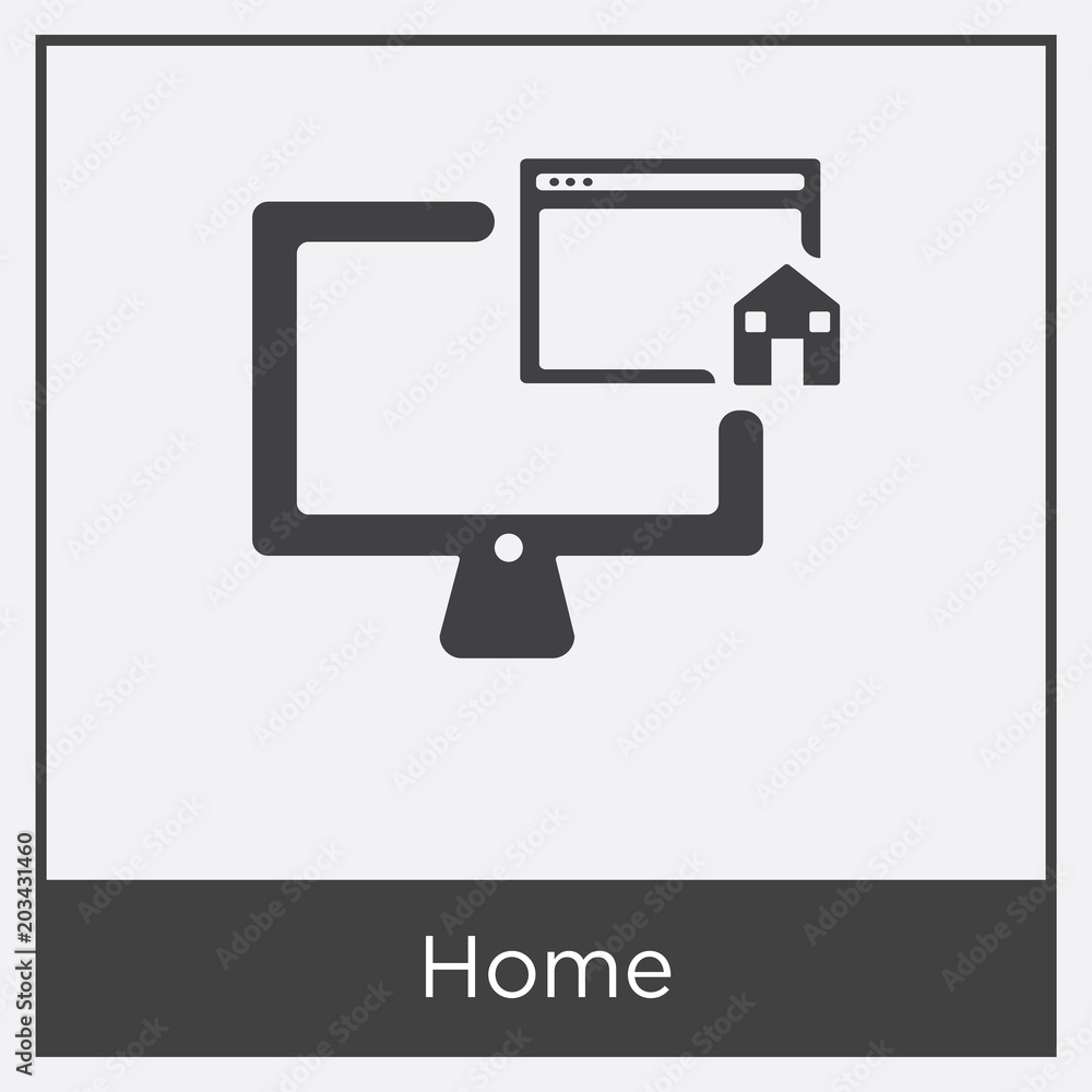 Home icon isolated on white background Home icon isolated on white background