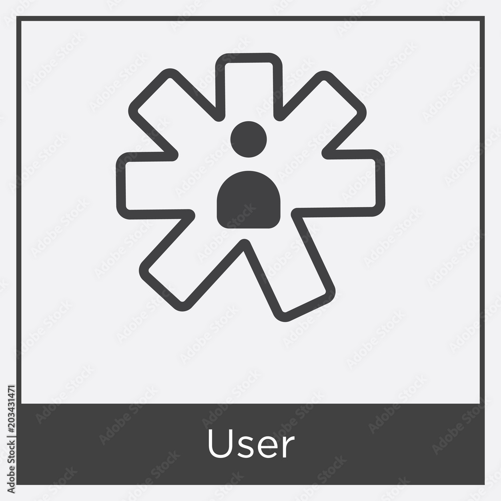 User icon isolated on white background User icon isolated on white background