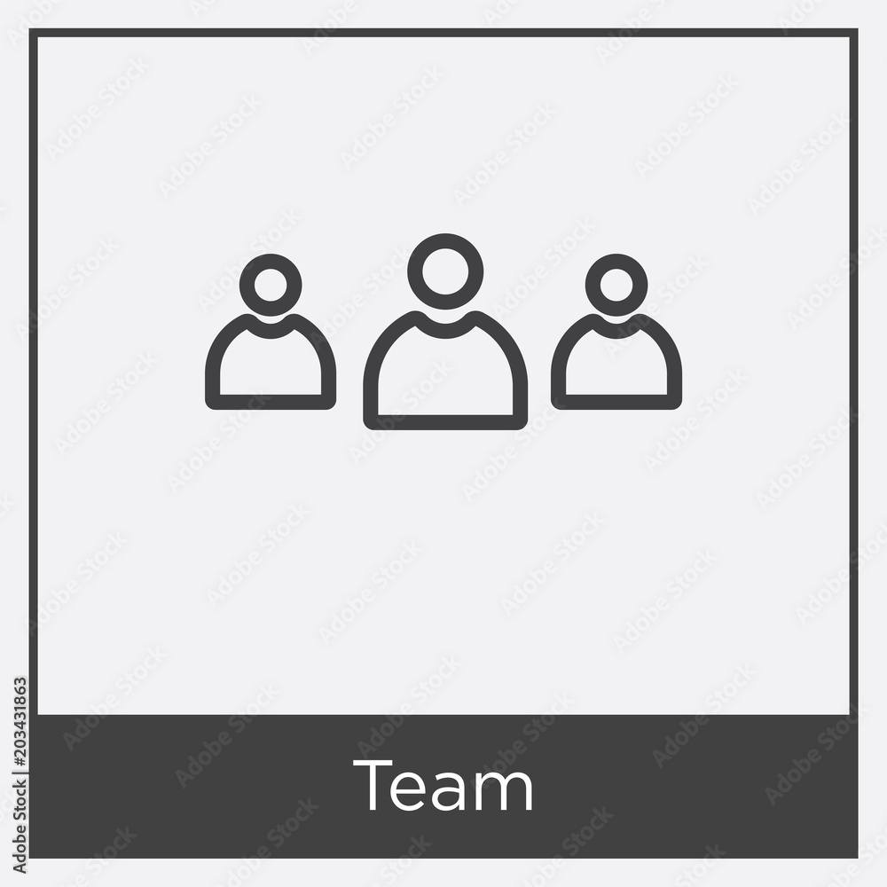 Team icon isolated on white background Team icon isolated on white background