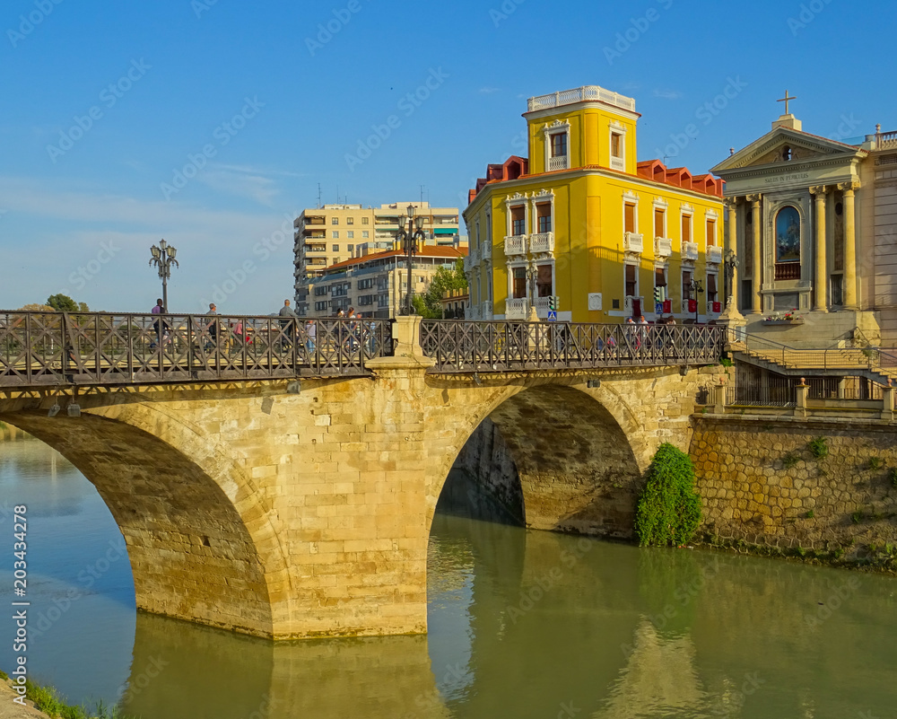 Puente de los Peligros, puente de piedra, Murcia