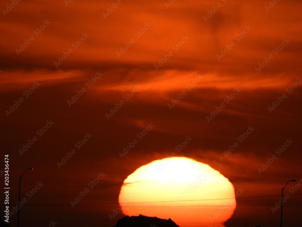 sweeping clouds sunset sweeping clouds sunset