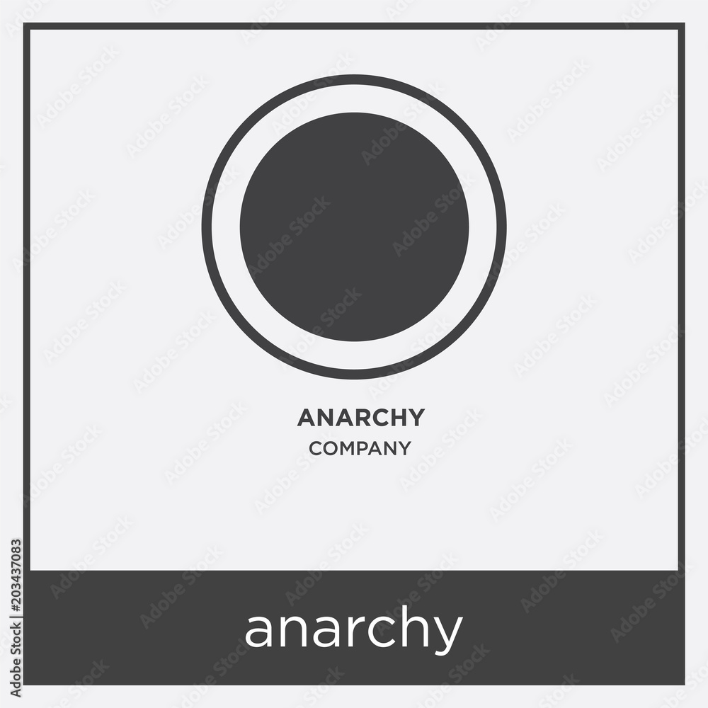anarchy icon isolated on white background anarchy icon isolated on white background