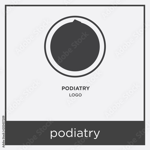 podiatry icon isolated on white background