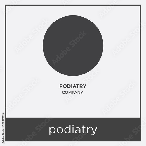 podiatry icon isolated on white background