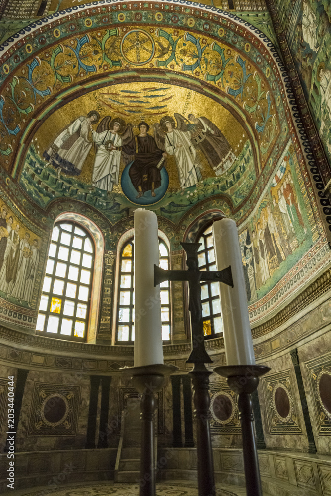 famous Basilica di San Vitale in Ravenna