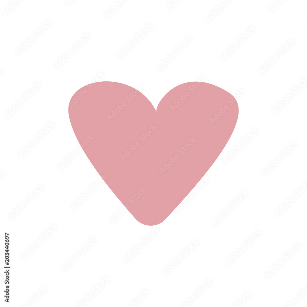 Love symbol, heart vector icon