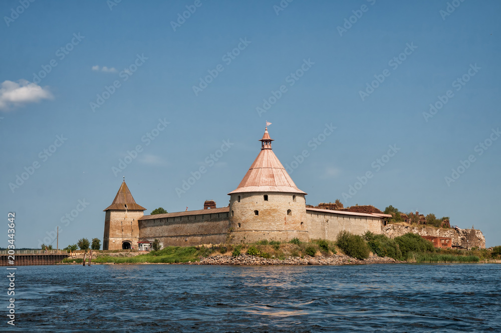 Fortress Oreshek on Ladoga lake
