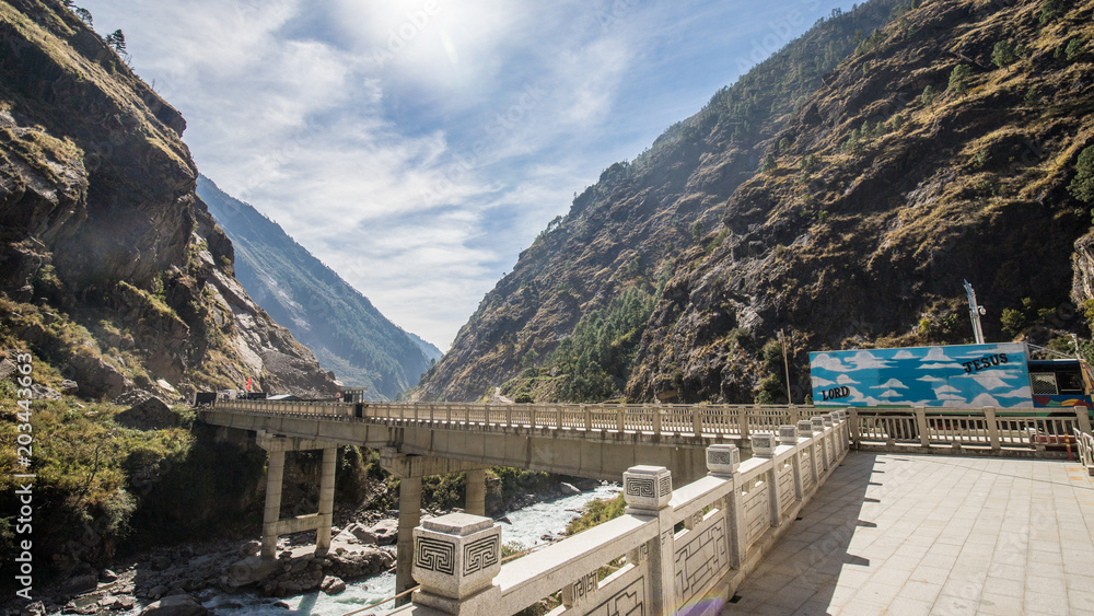 Border between Nepal and China