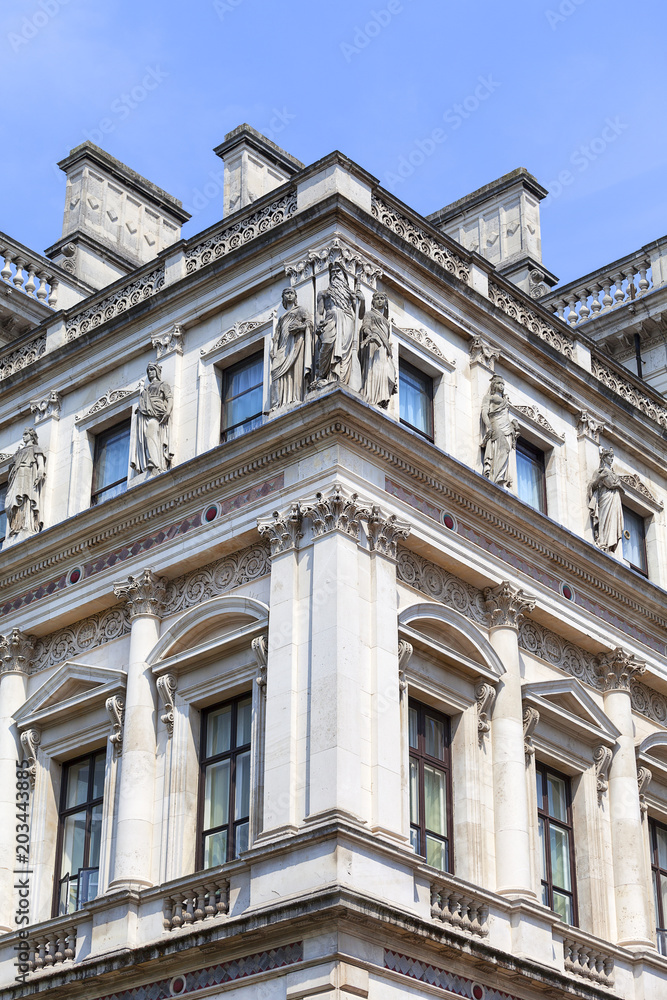 Foreign and Commonwealth Office, detail of facade, London, United Kingdom