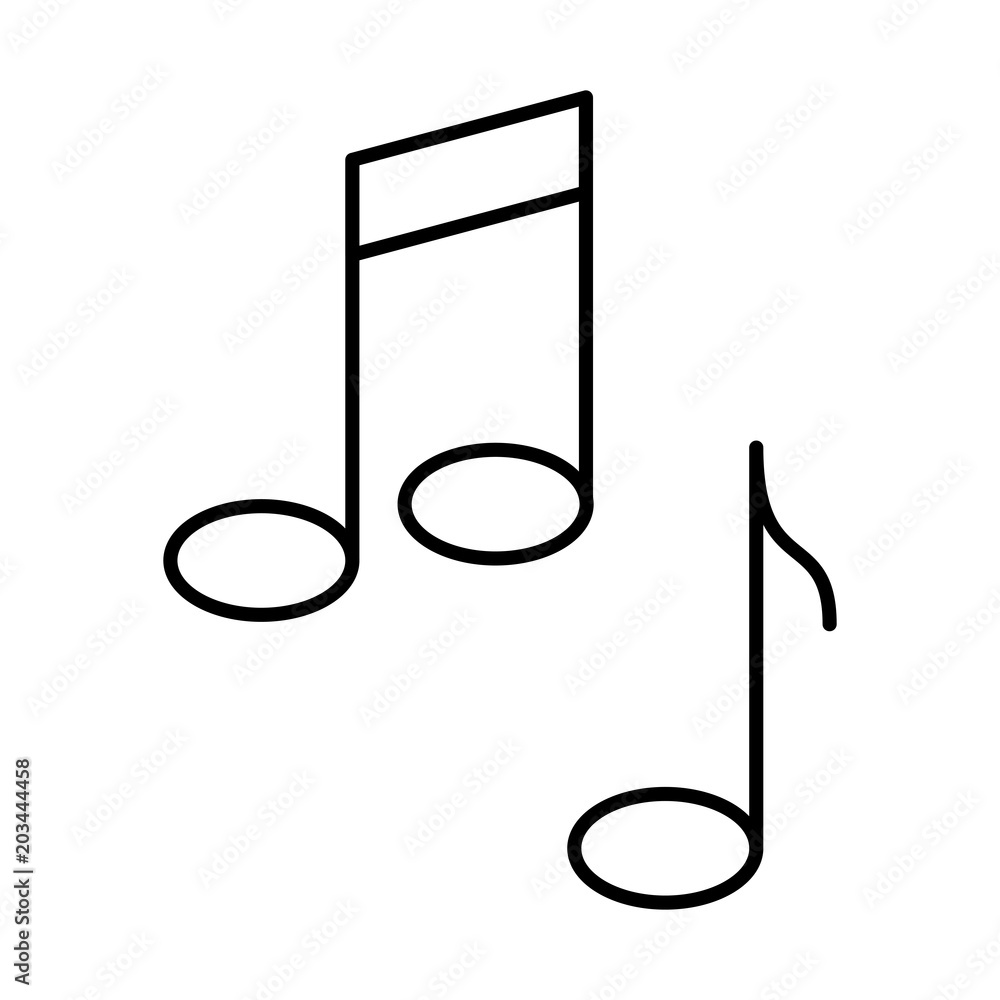 musical notes isolated icon vector illustration design musical notes isolated icon vector illustration design