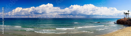 Sea shore landscape in Spain  beach