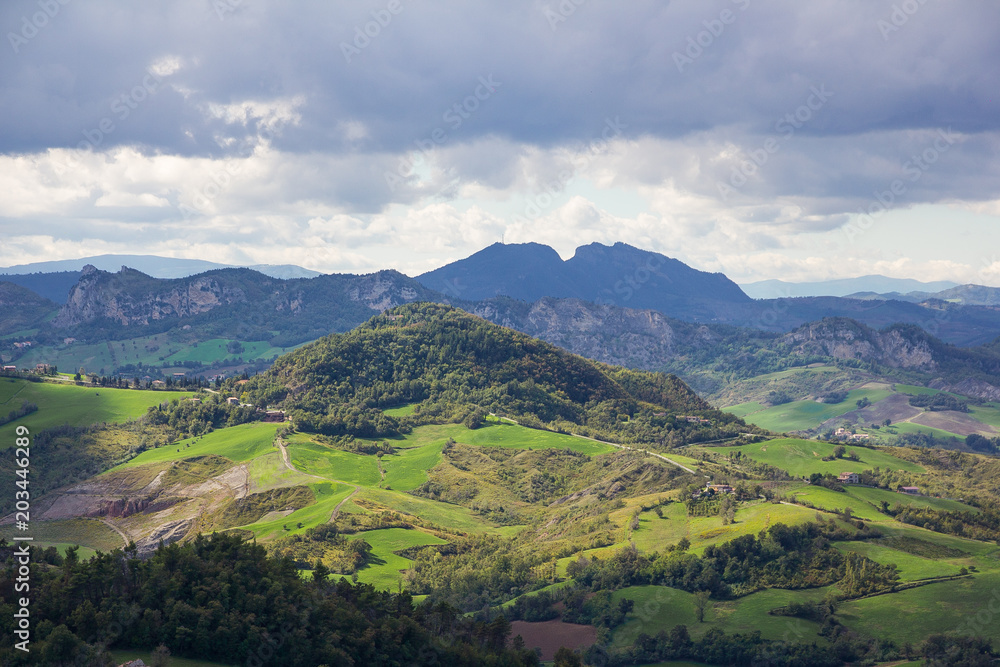 Fototapeta premium Emilia Romagna vista da San Marino