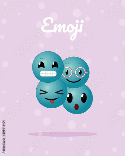 Cute emojis cartoons