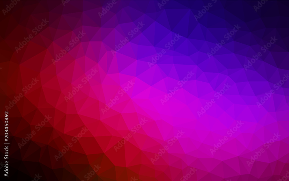Dark Blue, Red vector abstract polygonal background. Dark Blue, Red vector abstract polygonal background.