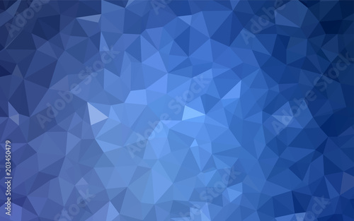 Light BLUE vector abstract mosaic background. © smaria2015