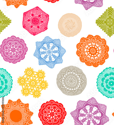 lace doily seamless pattern