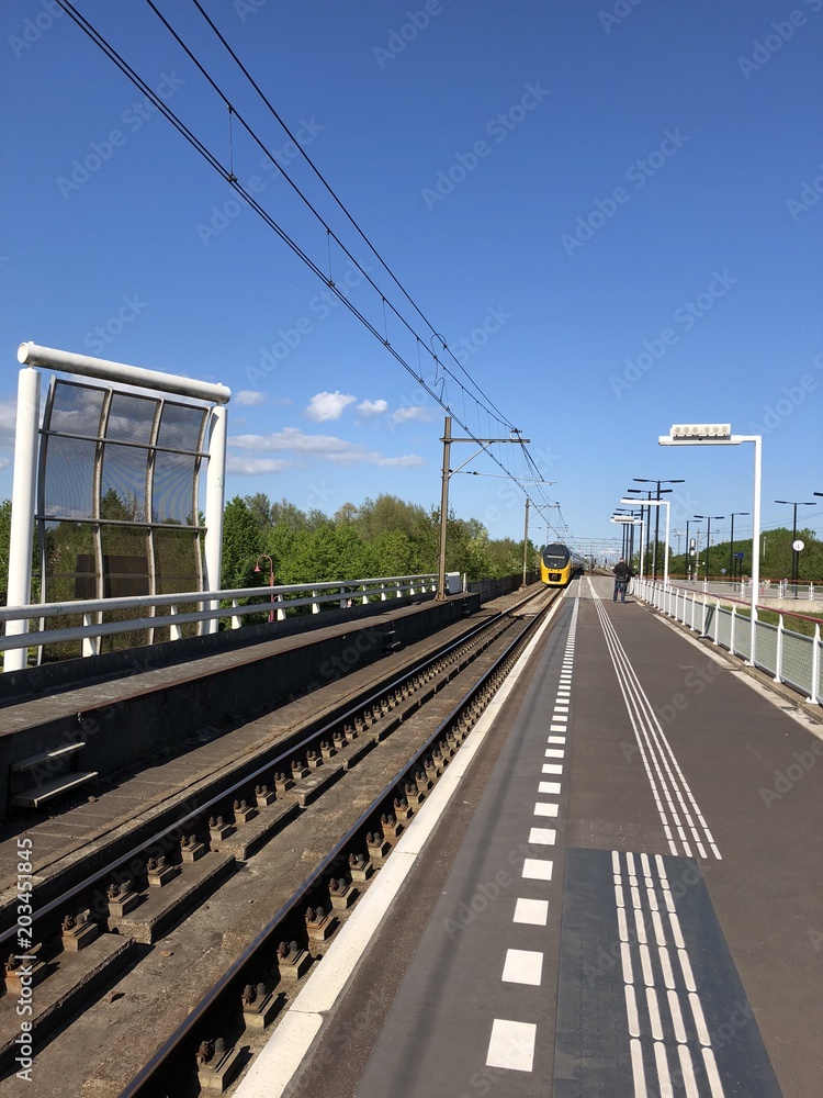 Fototapeta premium railroad subway crossing 