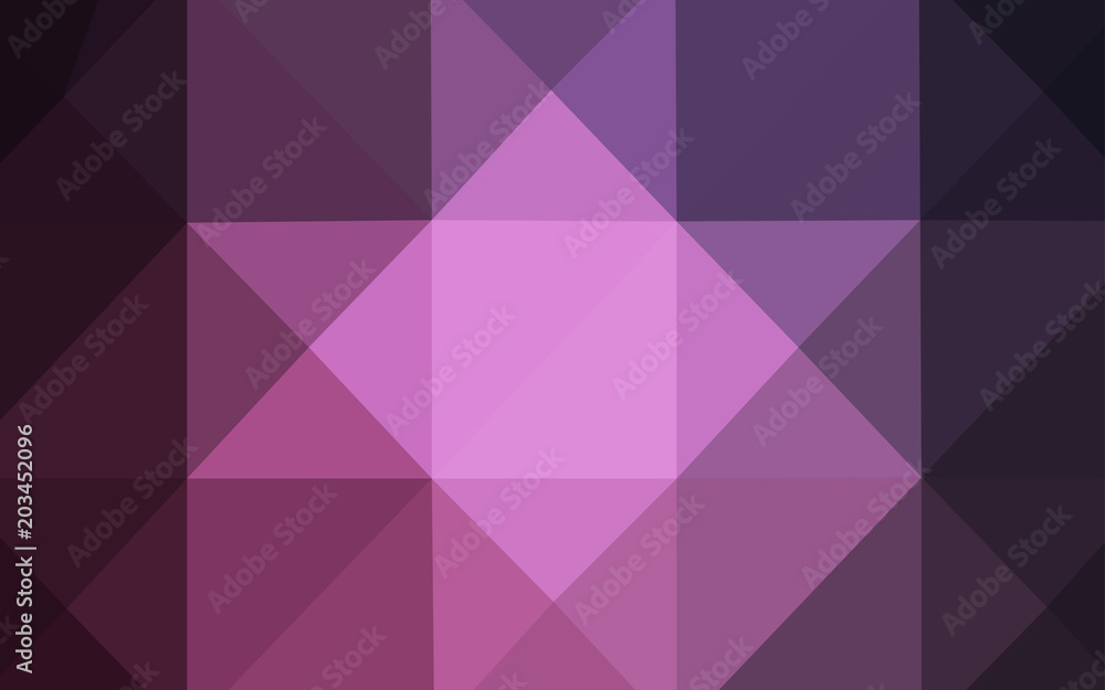 Fototapeta premium Dark Pink vector abstract polygonal template.