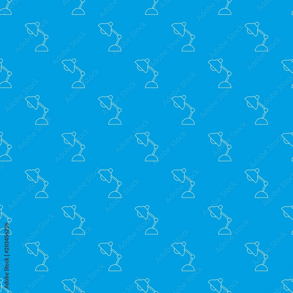 Table lamp pattern vector seamless blue repeat for any use Table lamp pattern vector seamless blue repeat for any use
