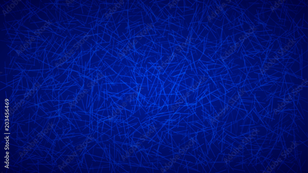 Abstract background of lines or scratches in blue colors.