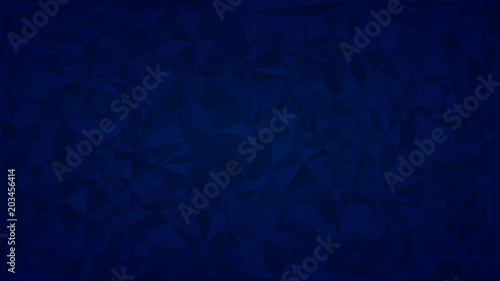 Abstract background of triangles in blue colors.