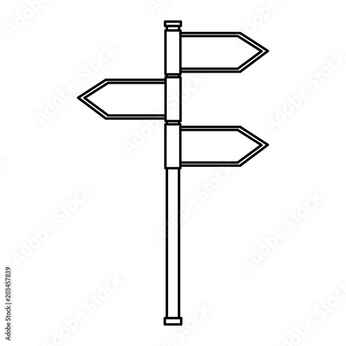 stick with arrows sign vector illustration design © Gstudio