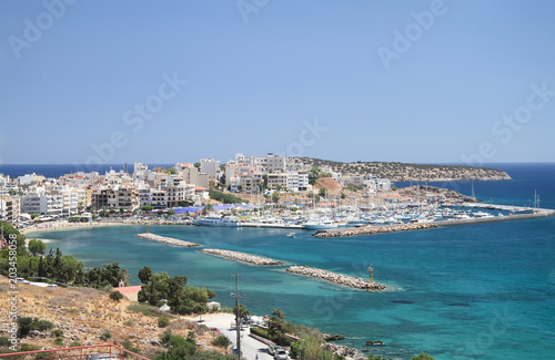 Fototapeta Naklejka Na Ścianę i Meble -  Agios Nikolaos is the capital of the noma of Lassithi in Crete