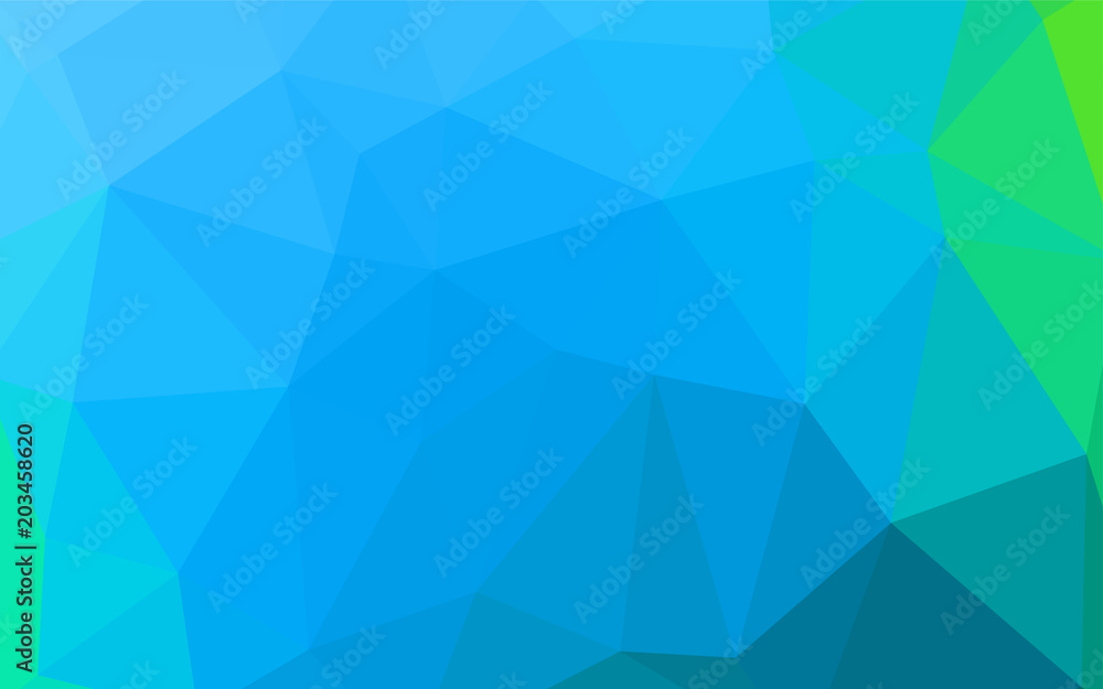 Light Blue, Green vector abstract polygonal pattern. Light Blue, Green vector abstract polygonal pattern.