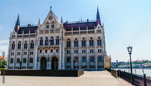 View on historical parliament of Budapest - Hungary