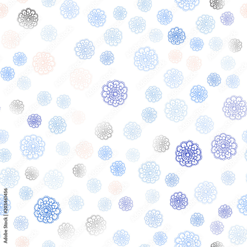 Light Pink, Blue vector seamless doodle blurred pattern. Light Pink, Blue vector seamless doodle blurred pattern.