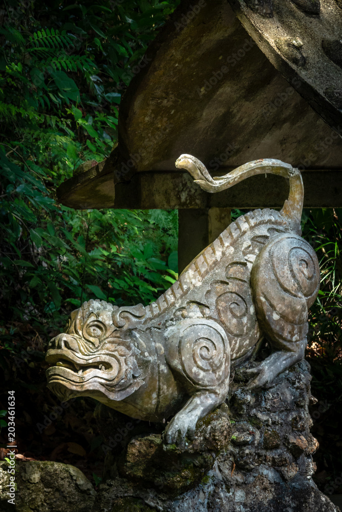 Naklejka premium Statue im Secret Buddha Garden auf Samui, Thailand