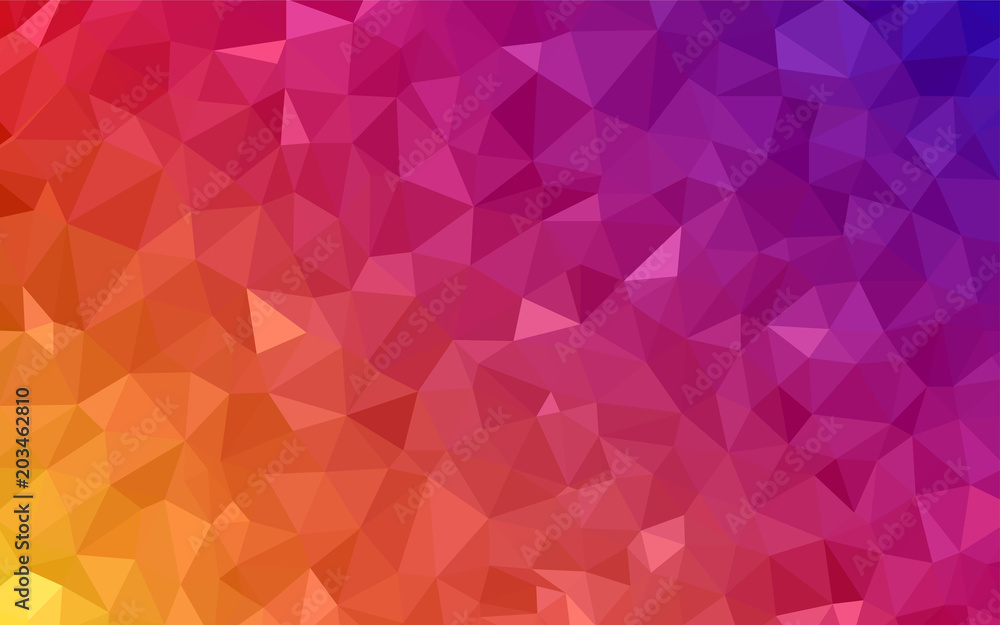 Light Pink, Yellow vector polygon abstract layout. Light Pink, Yellow vector polygon abstract layout.