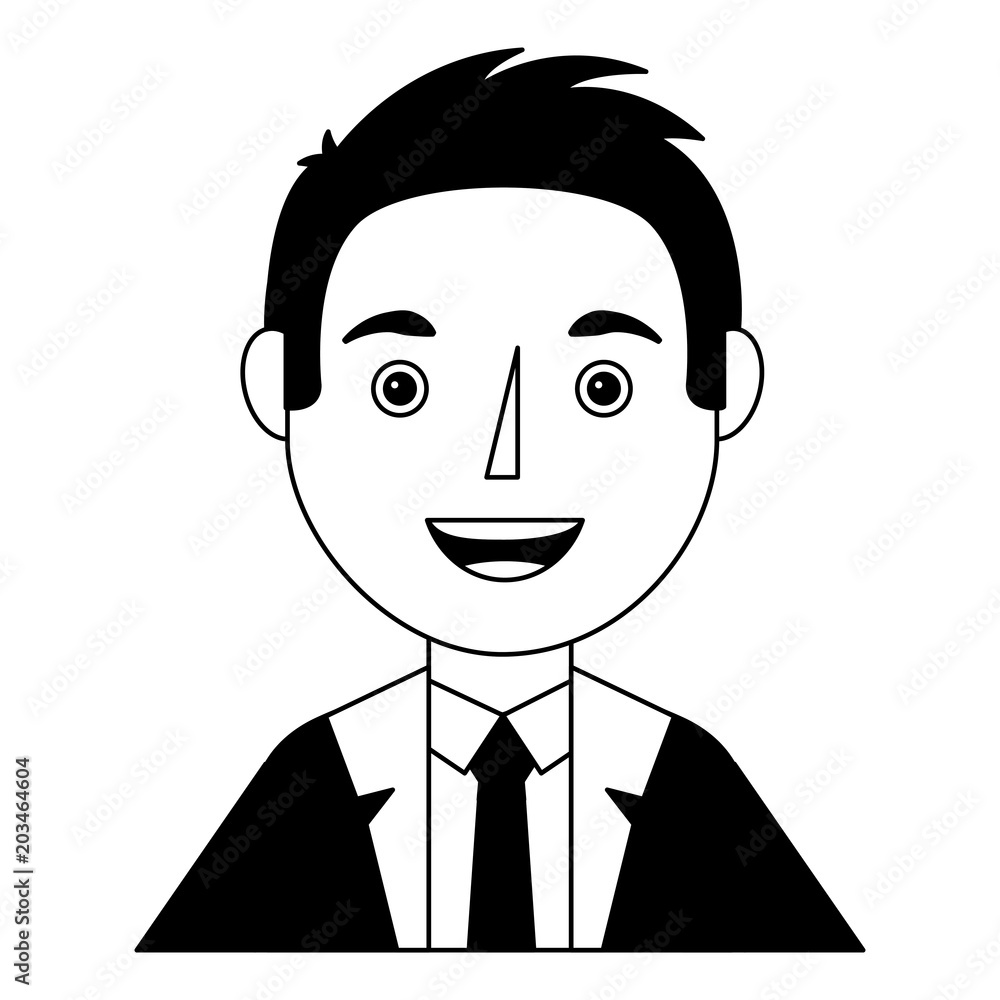 young man portrait character image vector illustration young man portrait character image vector illustration
