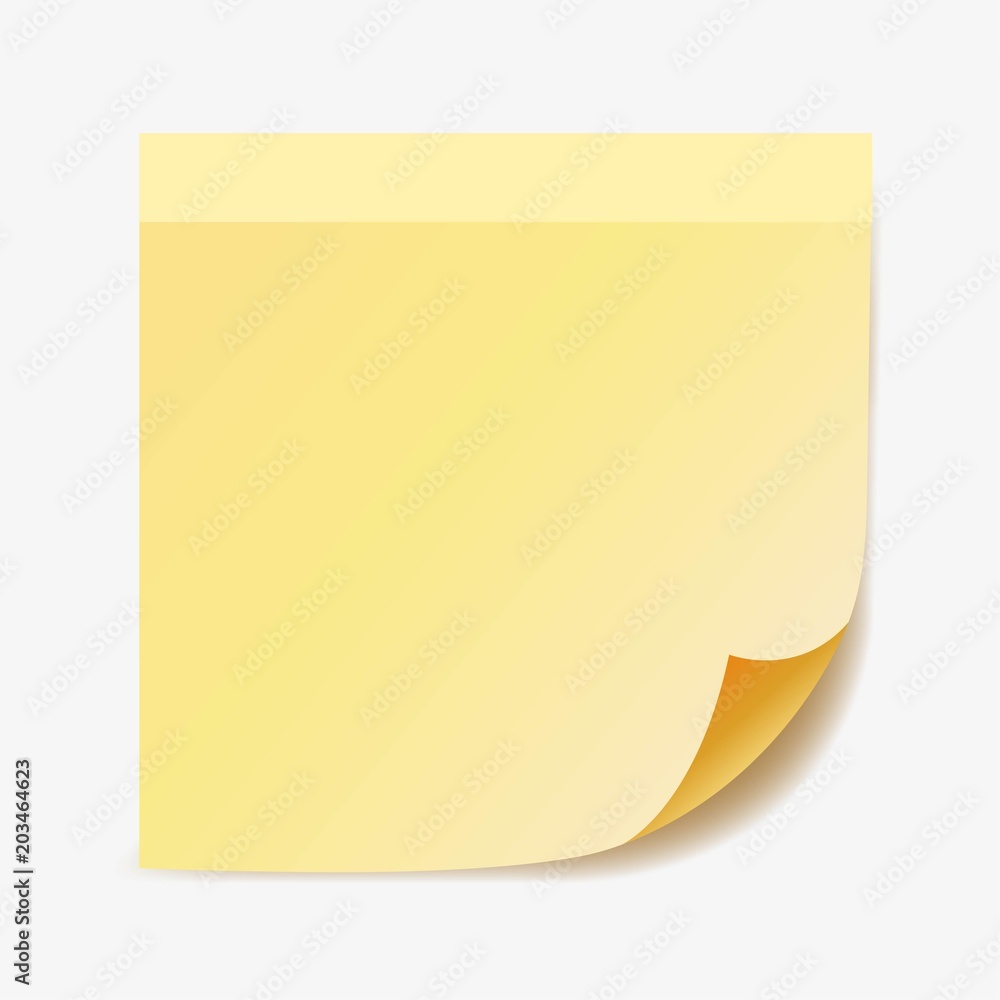 Paper sticker. Vector. Paper sticker. Vector.