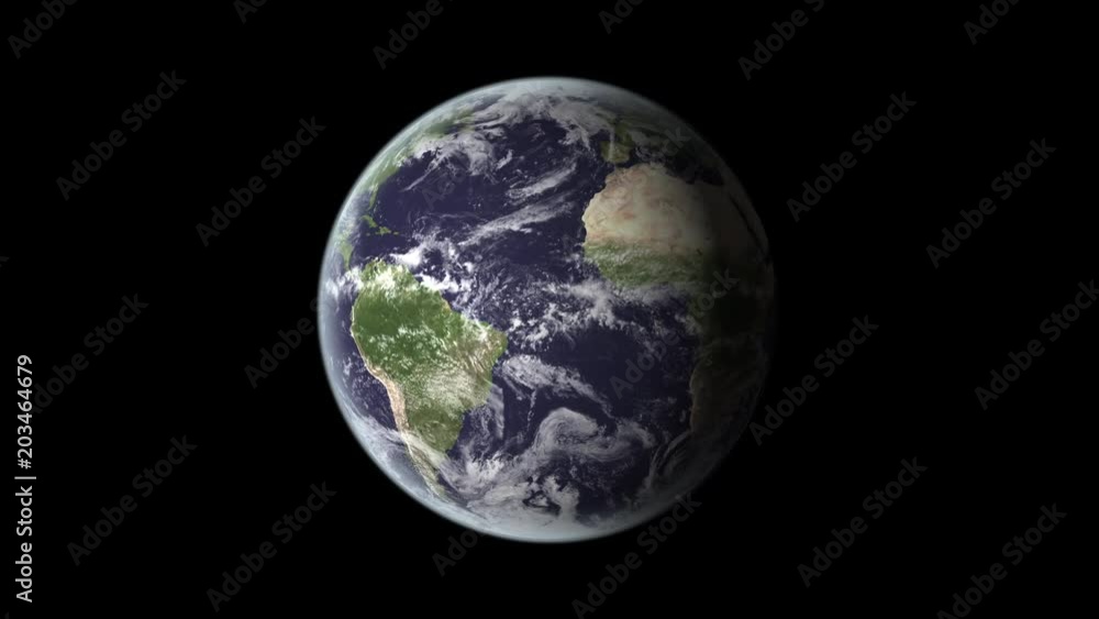 Realistic Earth Rotating 1 on Transparent Background Realistic Earth Rotating 1 on Transparent Background
