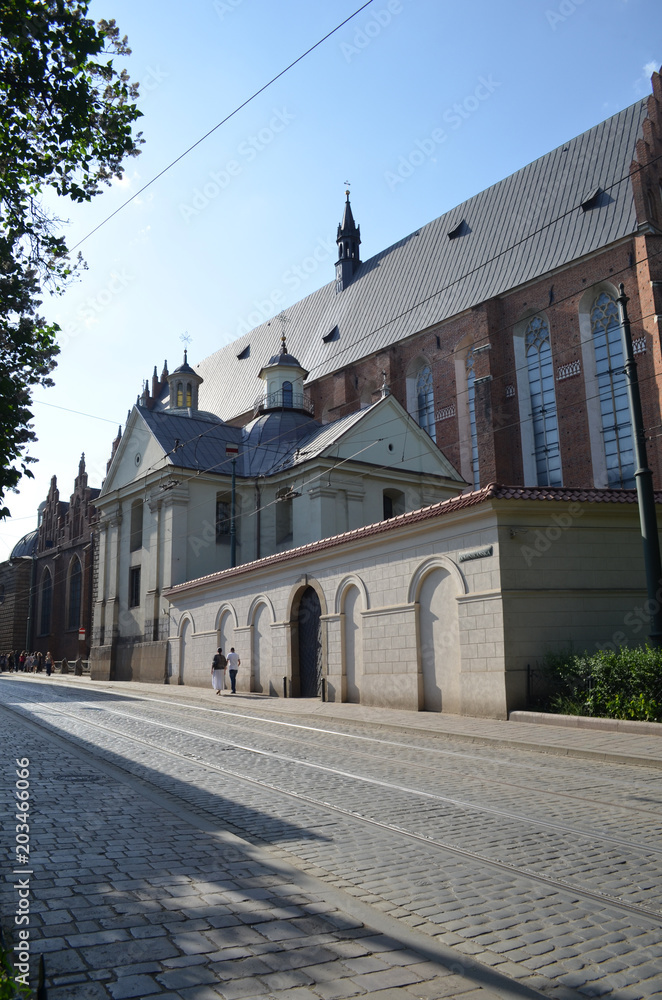 Kościół przy ulicy Dominikańskiej w Krakowie/The church at Dominikanska Street in Cracow, Lesser Poland, Poland