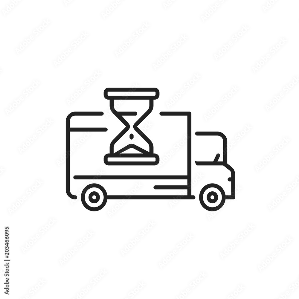truck driving time speed icon truck driving time speed icon