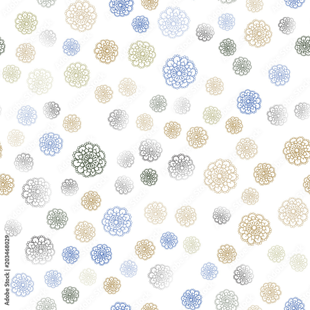 Light Blue, Yellow vector seamless doodle bright background. Light Blue, Yellow vector seamless doodle bright background.